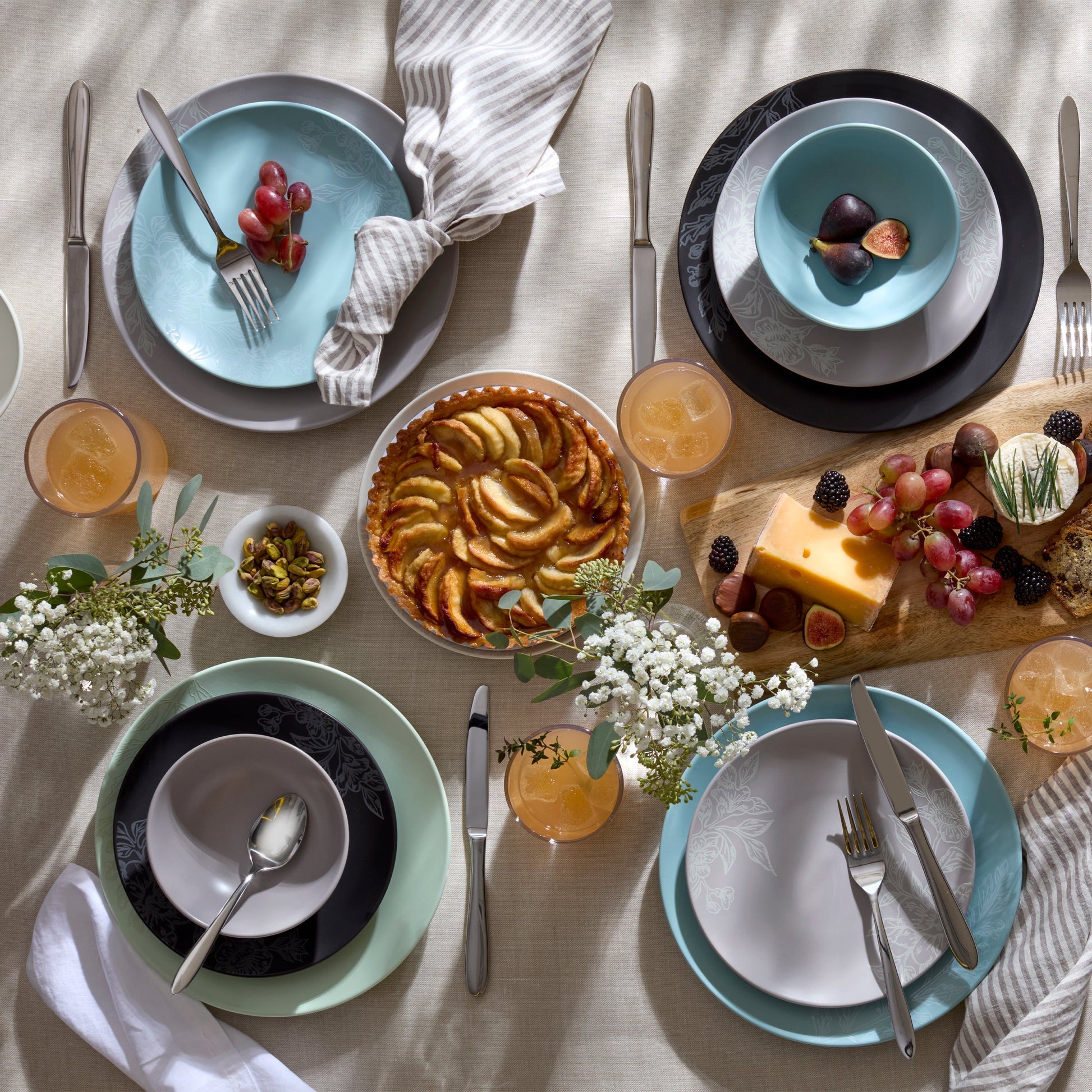 Roseto Pumice 12-Piece Dinnerware Set