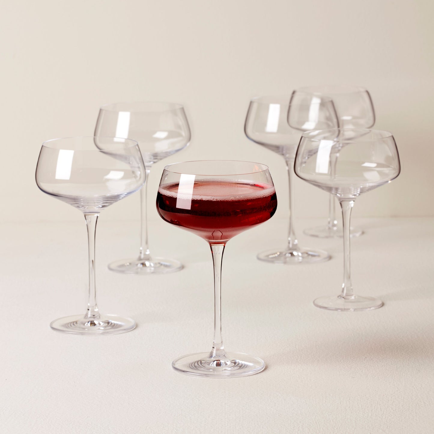 Tuscany Classics Angled Coupe Glasses, Set of 6