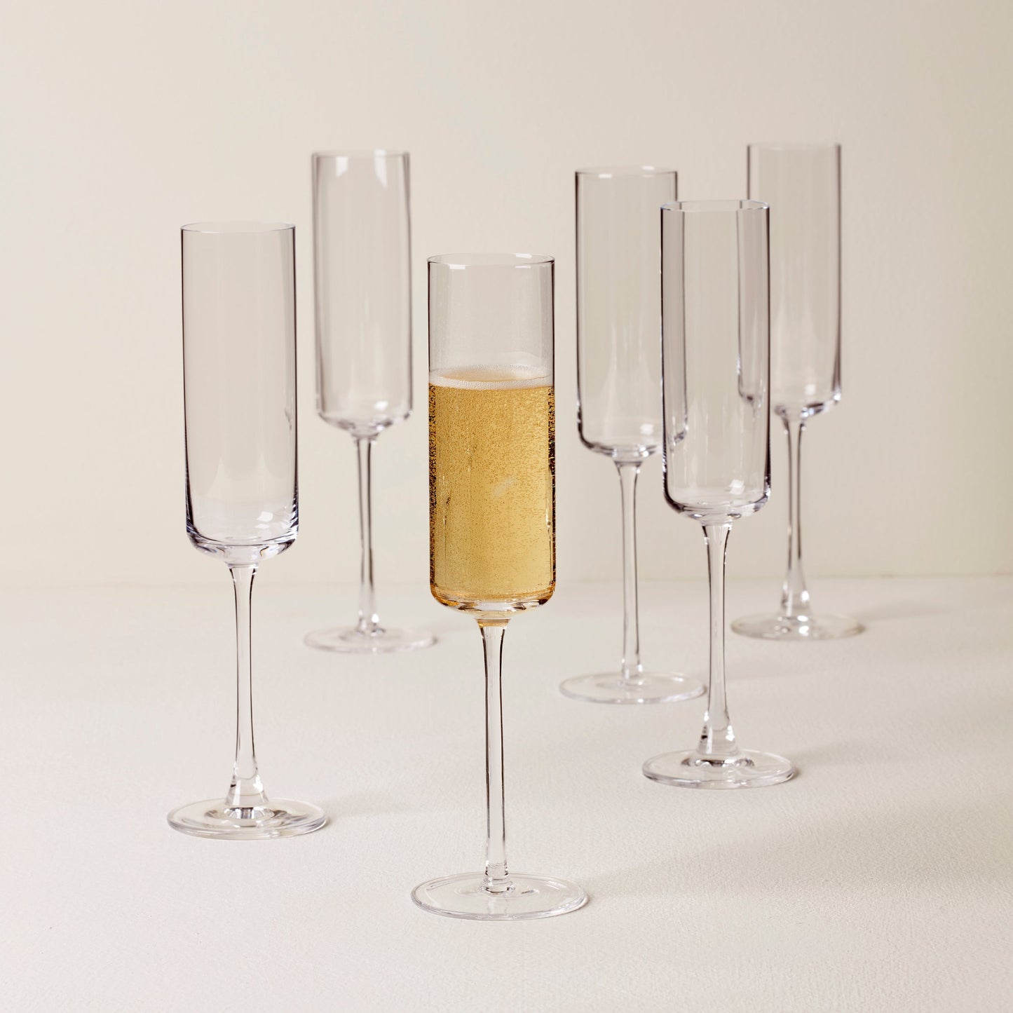 Tuscany Classics Straight Flute Glasses, Set of 6