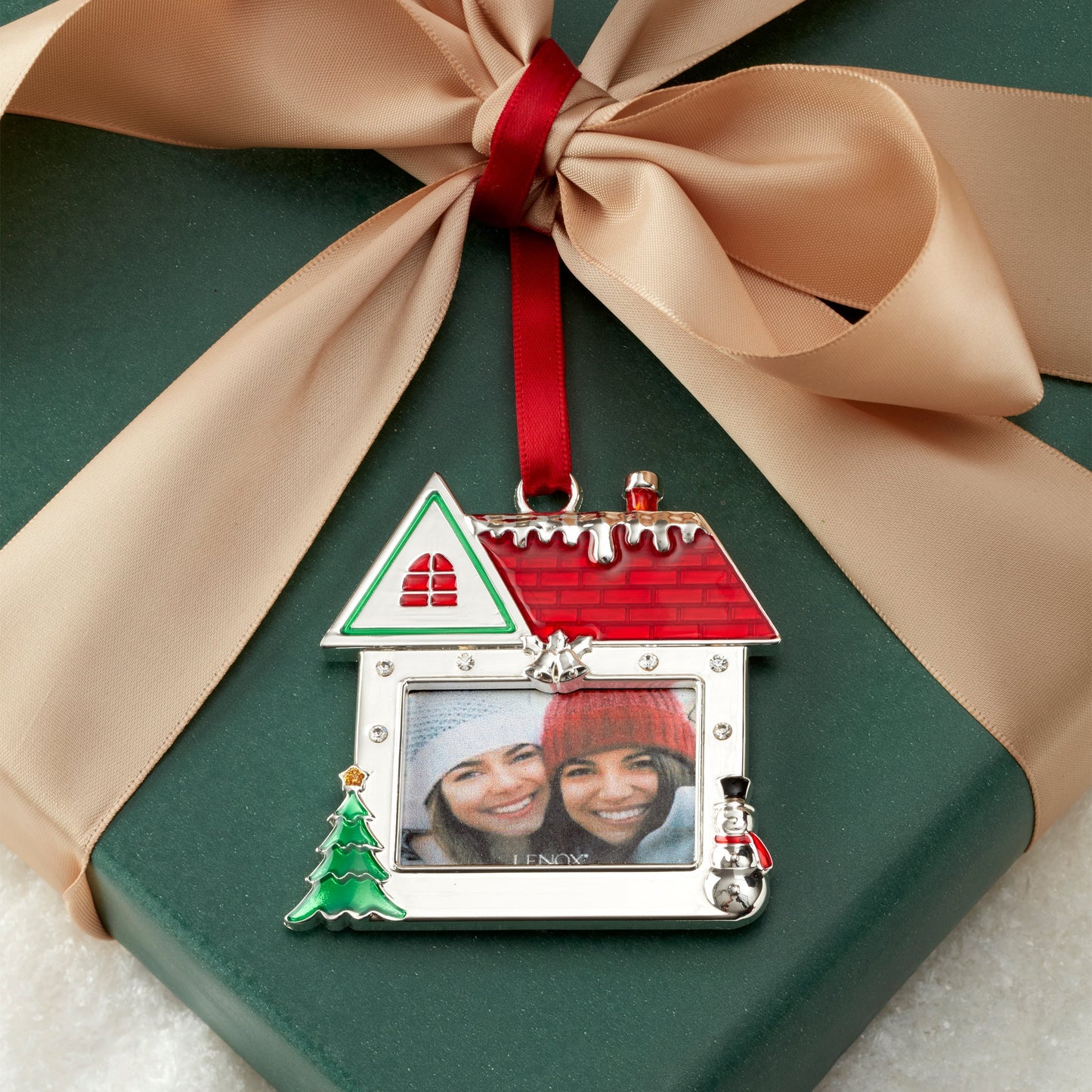 House Photo Frame Silverplate Ornament