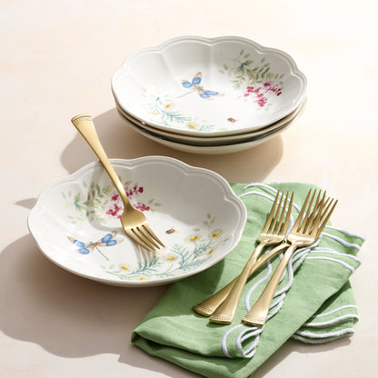 Butterfly Meadow Herbs Pasta Bowls, Set of 4