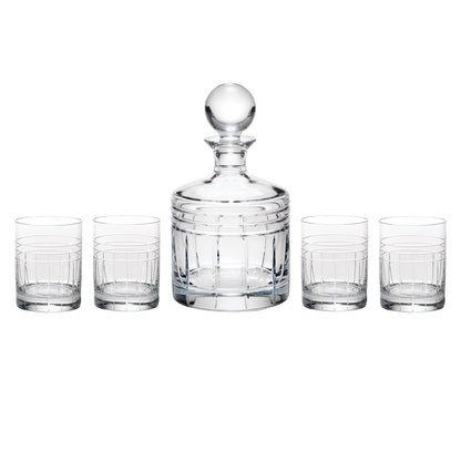 Tempo Crystal 5-Piece Whiskey Set