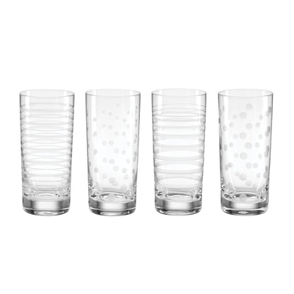 Mingle Highball Glasses, Set of 4