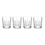 Deklan Crystal Double Old-Fashioned Glasses, Set of 4