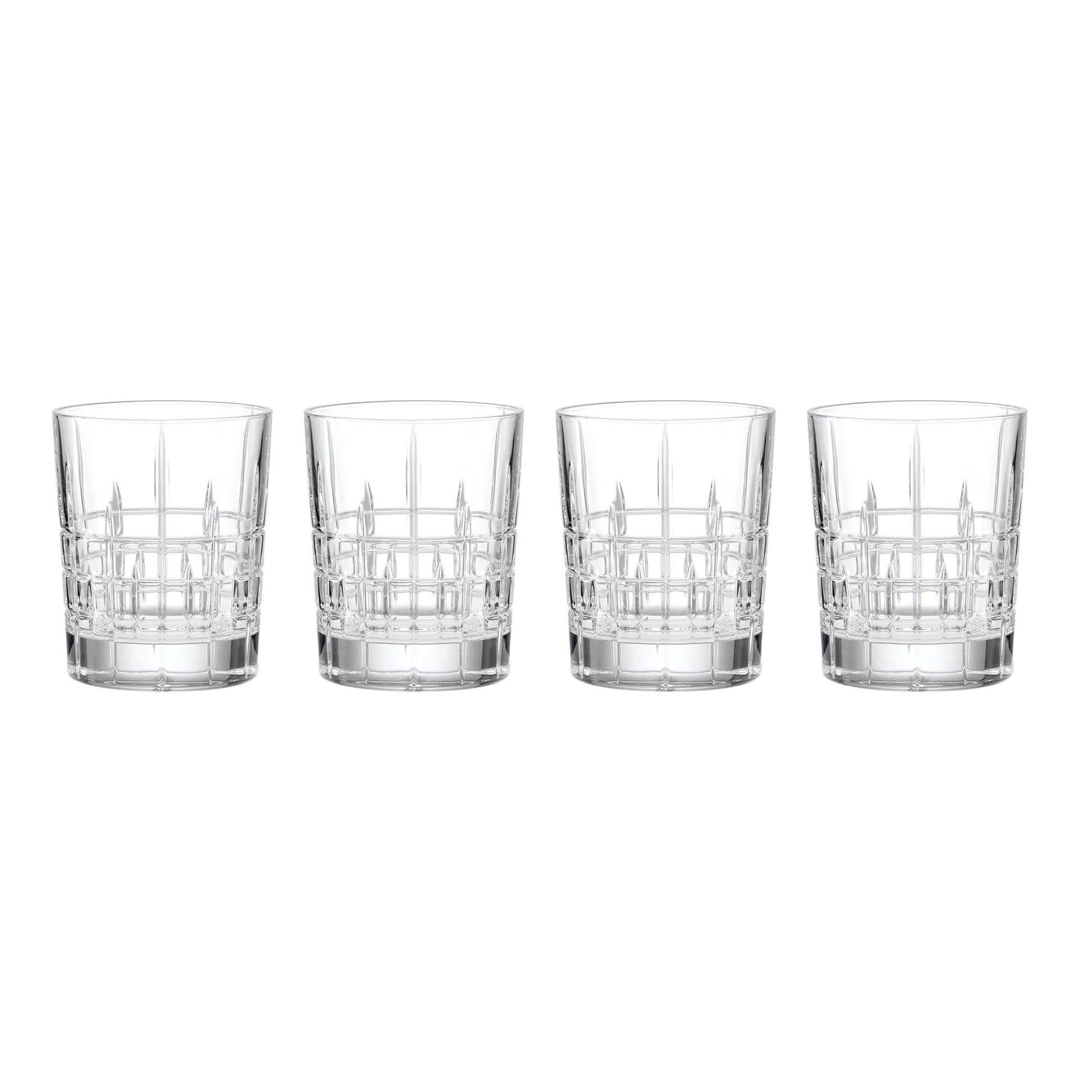 Deklan Crystal Double Old-Fashioned Glasses, Set of 4