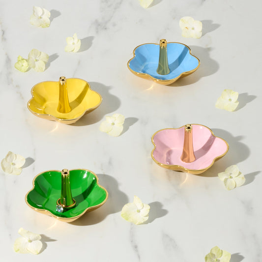 Make It Pop Blue Metal Ring Dish