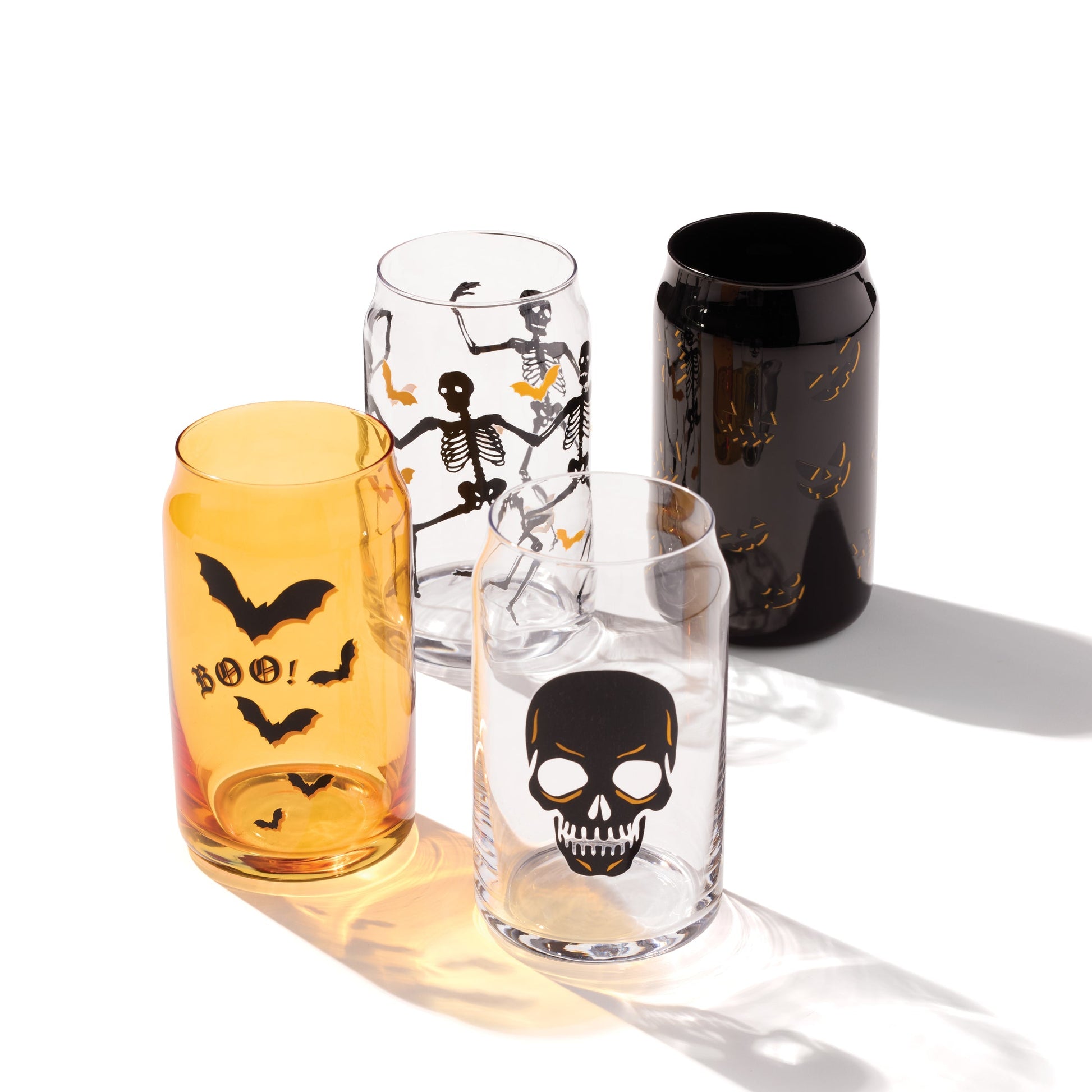 Vintro Halloween Can Cooler Glasses, Set of 4