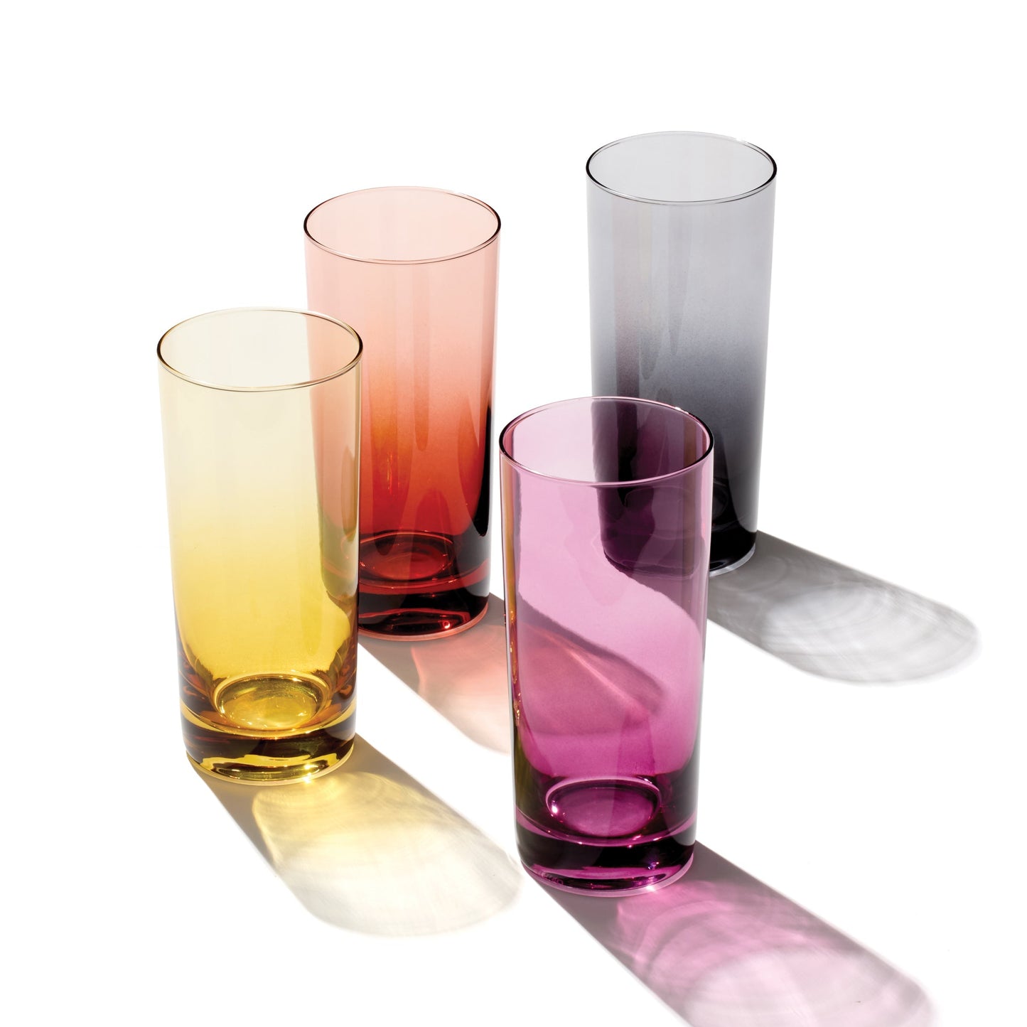 Golden Hour Highball Glasses, Set of 4