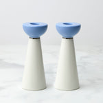 Oak Street Candlestick Holders, Set of 2