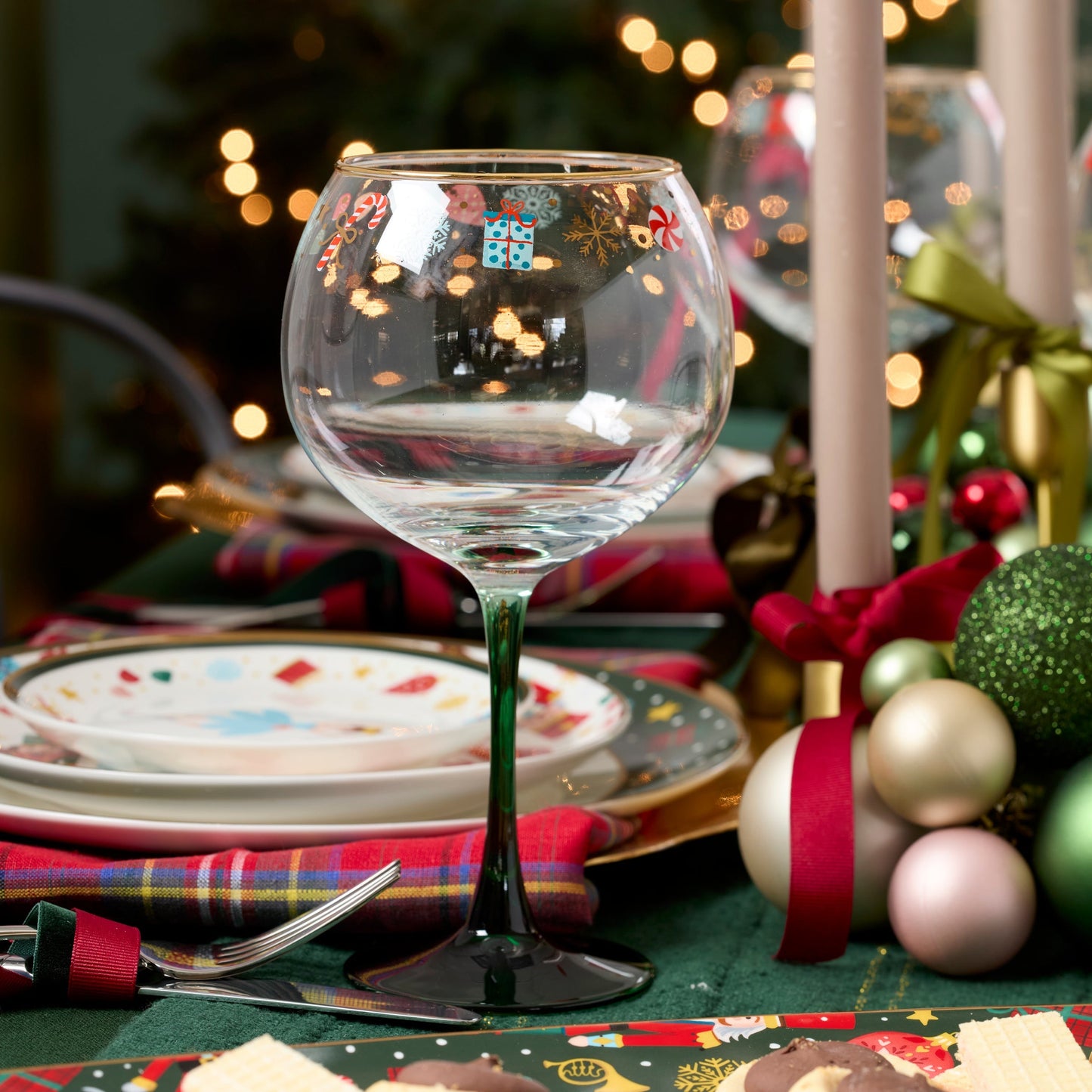 Nutcracker Ballet Balloon Wine Glasses, Set of 4