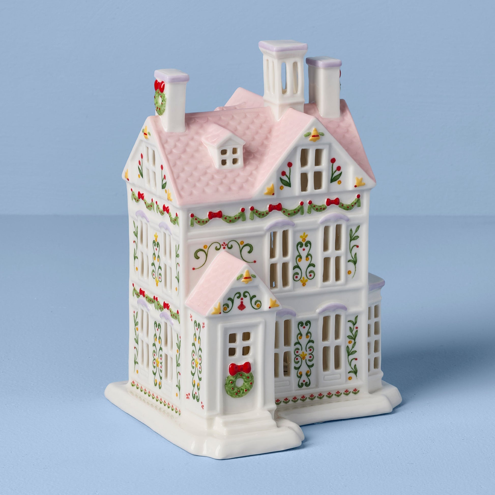 Lenox Holiday Village Lit Christmas House Figurine