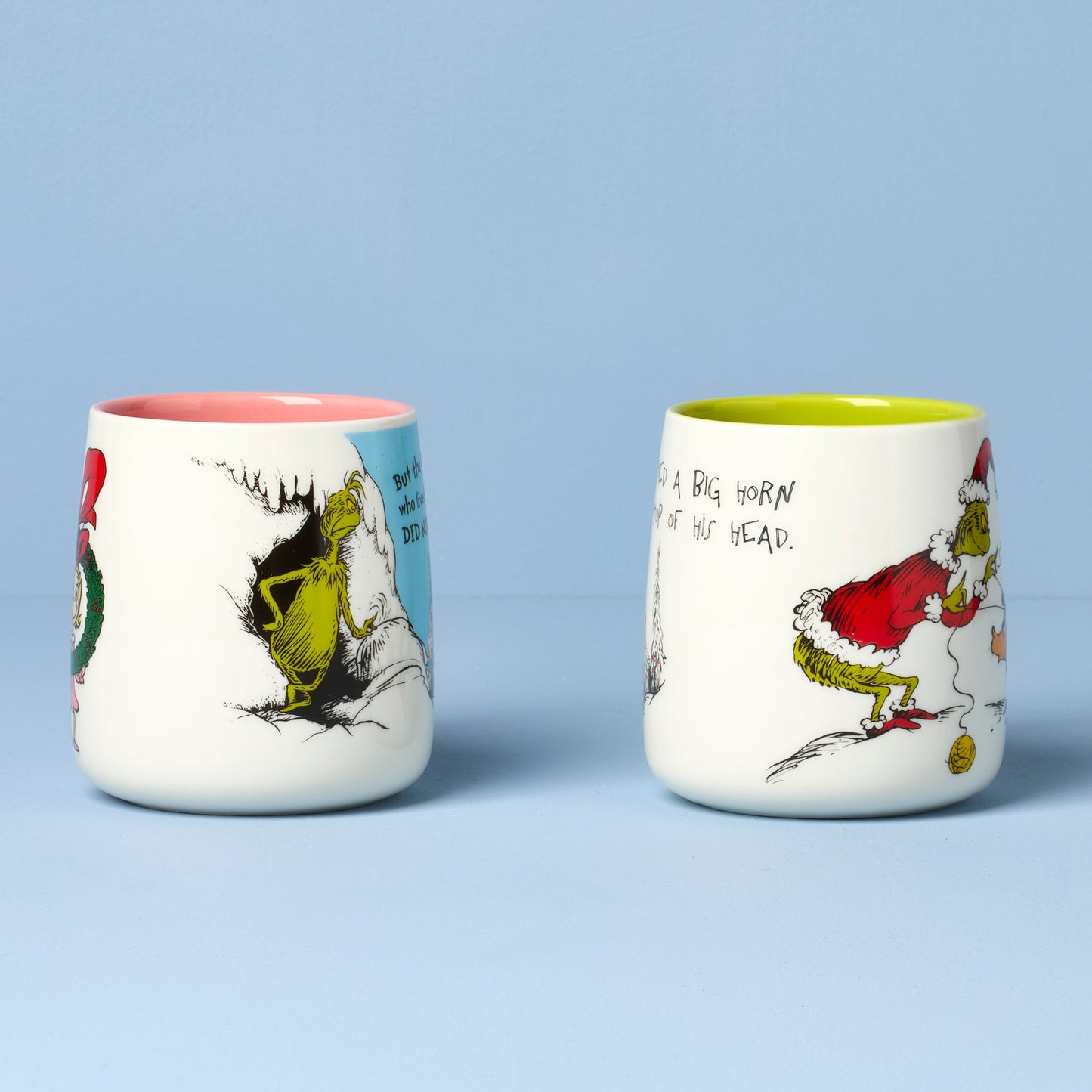 Who-Ville Cindy-Max Mugs, Set of 2