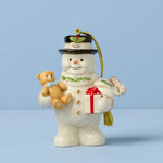 2026 Snowman with Teddy Bear Ornament