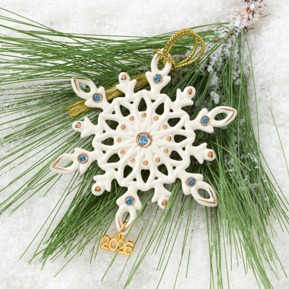 2026 Gemmed Snowflake Ornament