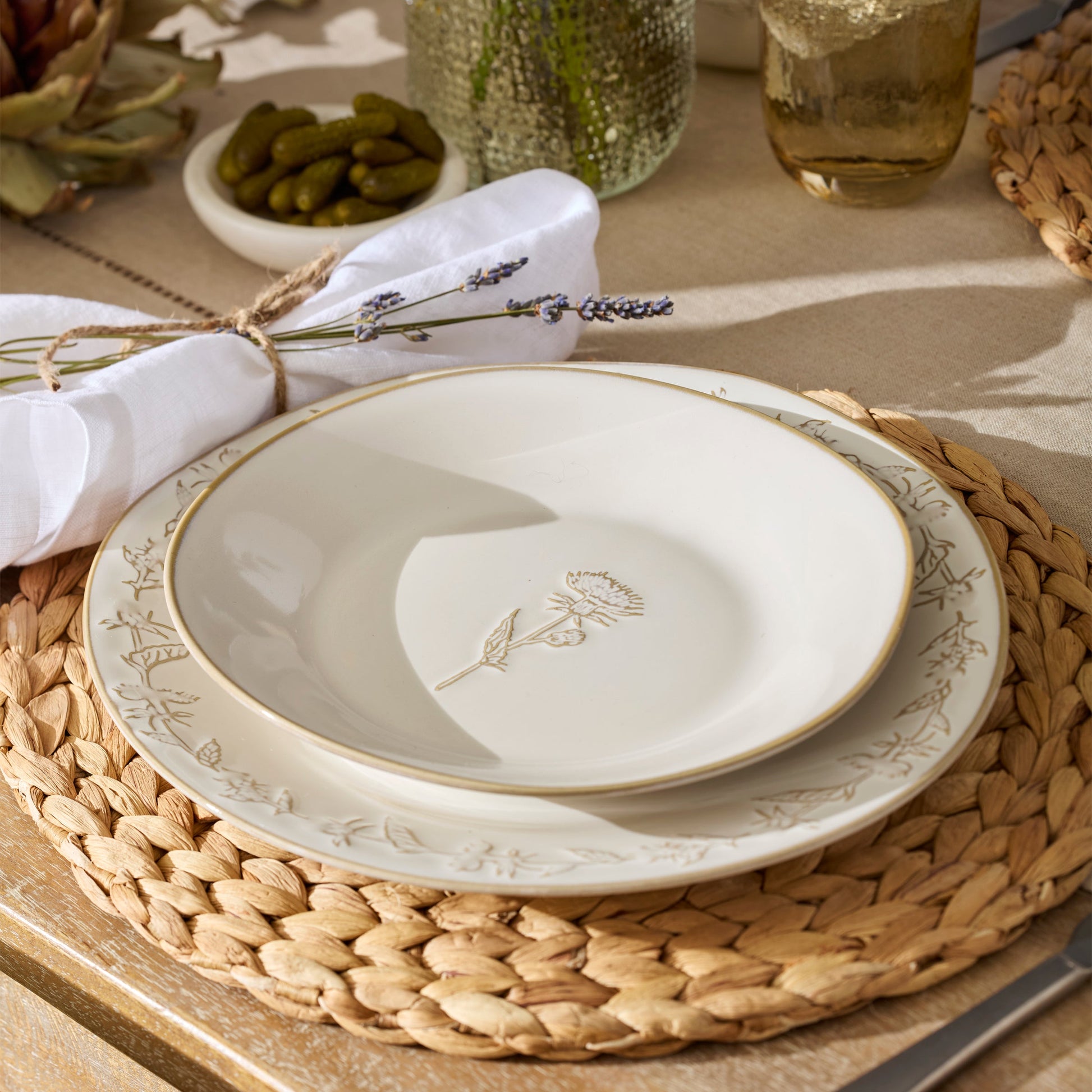 Homespun 12-Piece Dinnerware Set