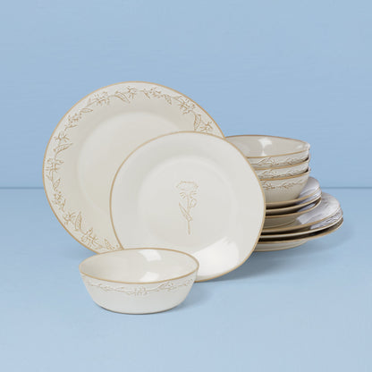 Homespun 12-Piece Dinnerware Set