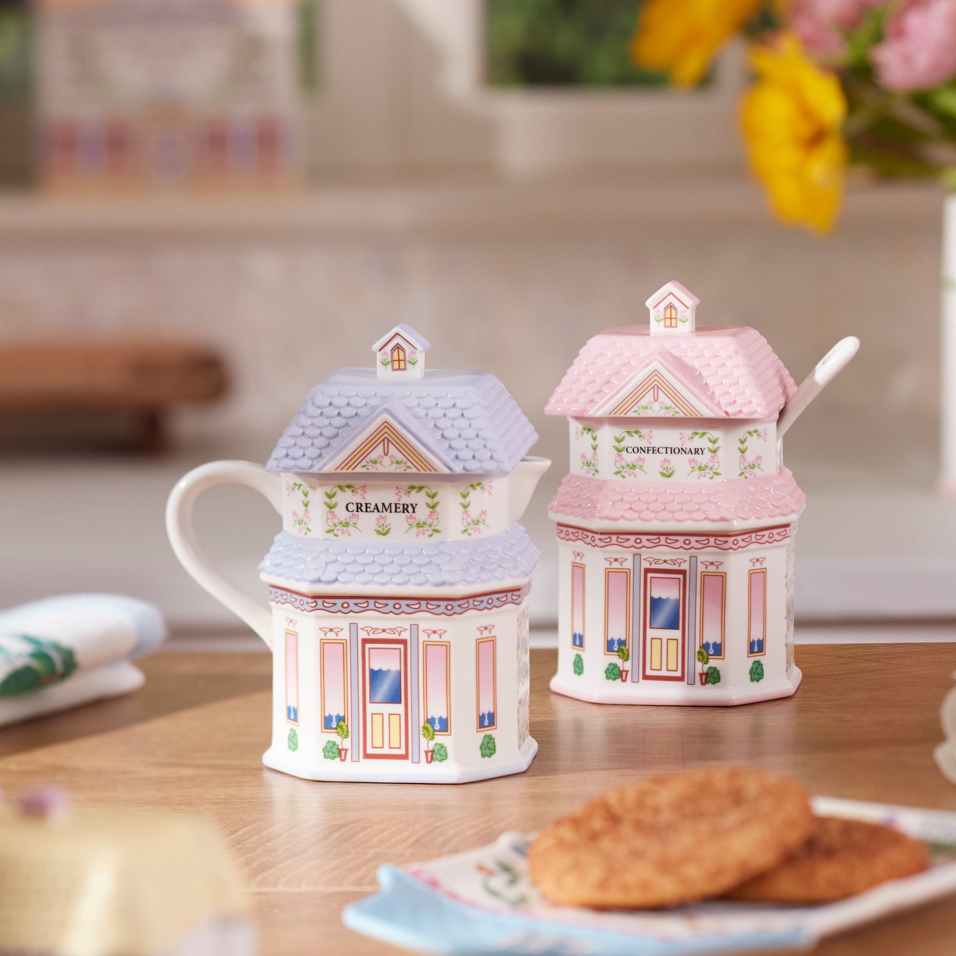 Lenox Spice Village Sugar & Creamer Set