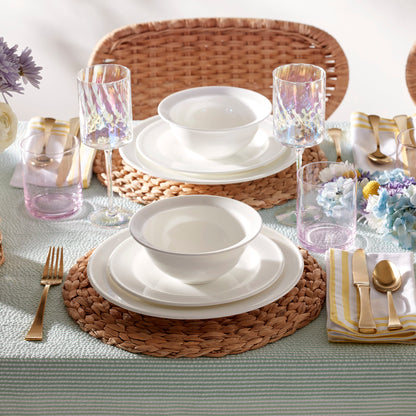 Tuscany Classics Iridescent White Wine Glasses, Set of 4