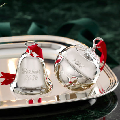 2026 Silverplate Christmas Bell Ornament