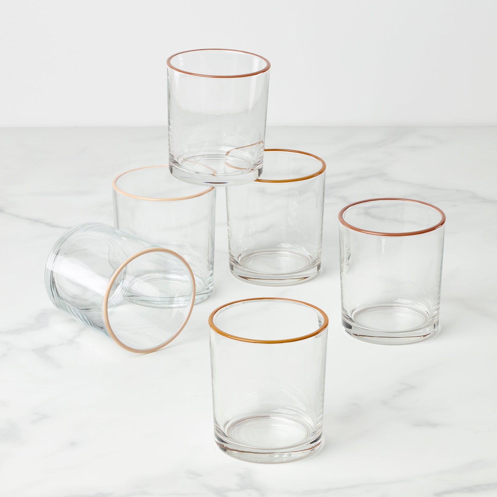 24 Seven Sunbaked Medium Tumblers, Set of 6
