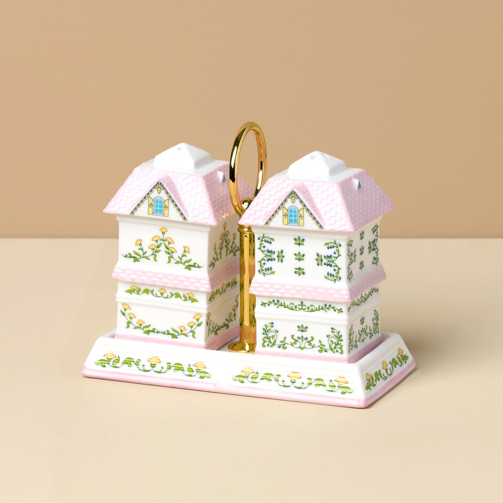 Lenox Spice Village Salt & Pepper with Tray