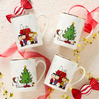 Peanuts Gang Mugs, Set of 4, Assorted