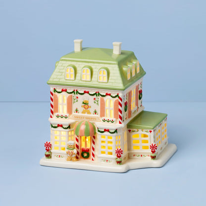 Lenox Holiday Village Sweet Shop Lit Figurine
