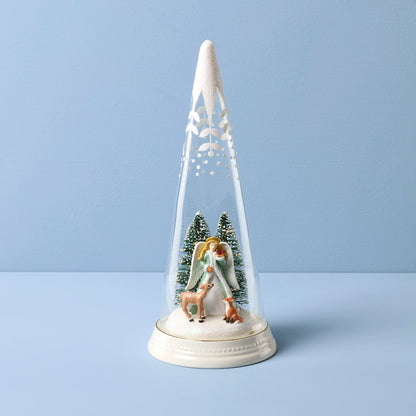 Merry & Magical Glass Lit Scene Angel