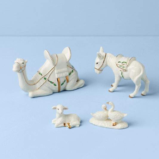 Holiday Miniature Nativity Animals 4-Piece Set