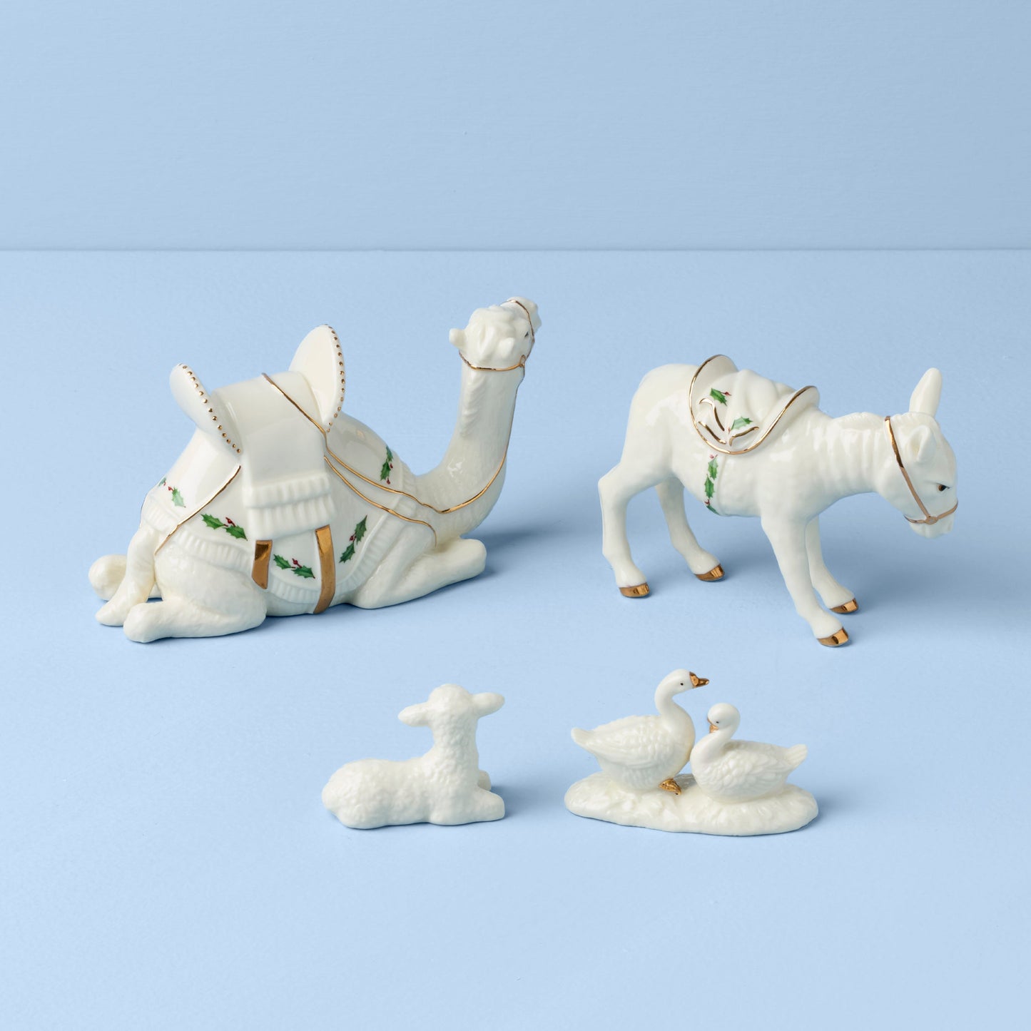 Holiday Miniature Nativity Animals 4-Piece Set