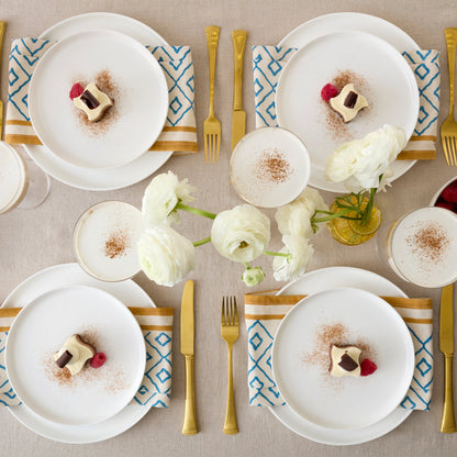 Modern White 24-Piece Dinnerware Set