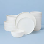 Modern White 24-Piece Dinnerware Set