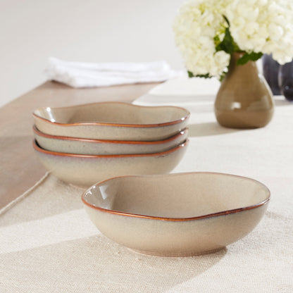Organic Shades Oatmeal Pasta Bowls, Set of 4