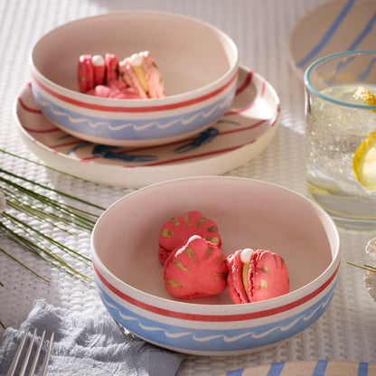 24 Seven Melamine, Wharfside 12-Piece Dinnerware Set