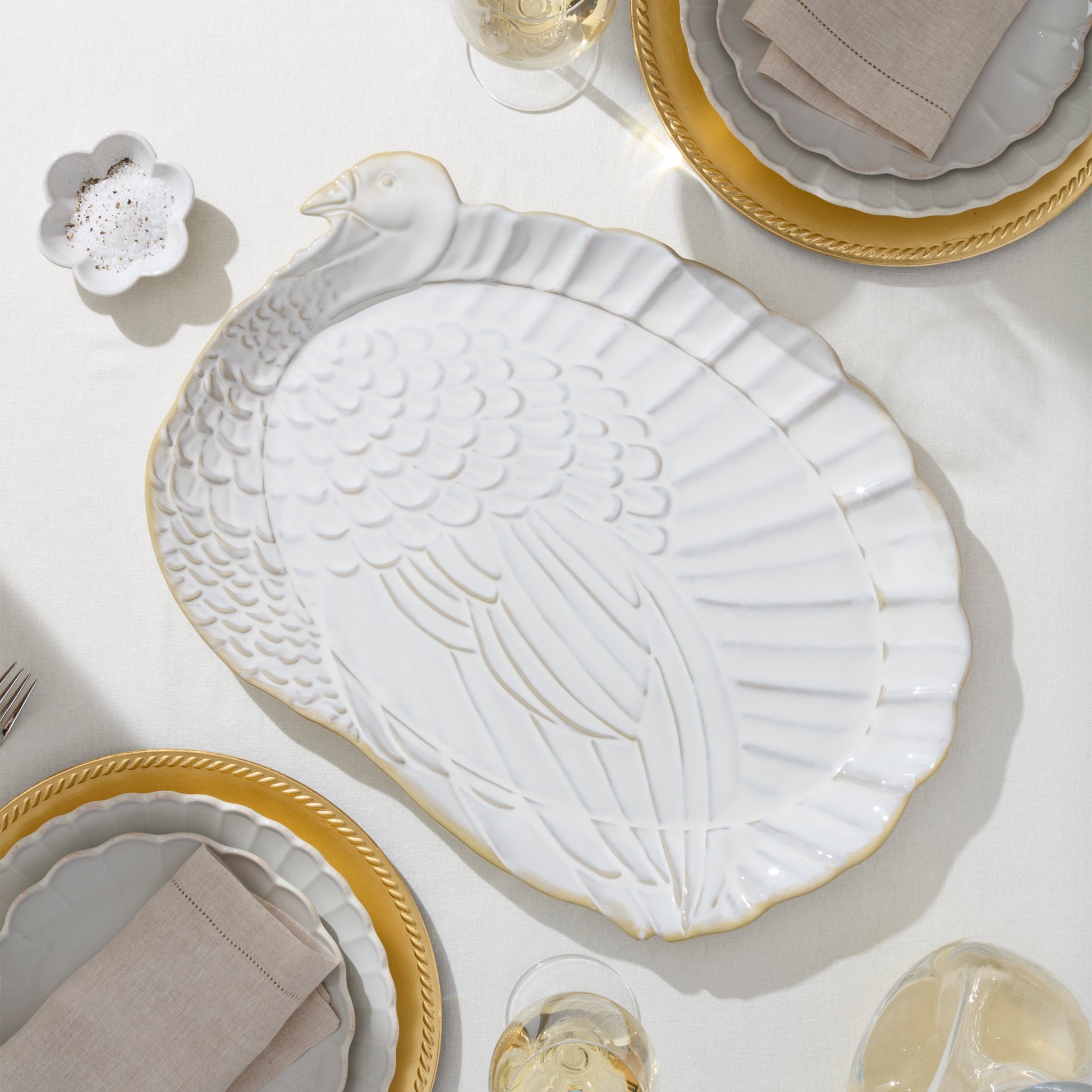 Harvest Turkey Platter and Carving Board Set