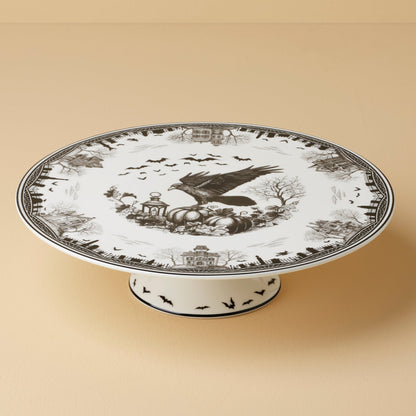 Haunted Village Cake Plate