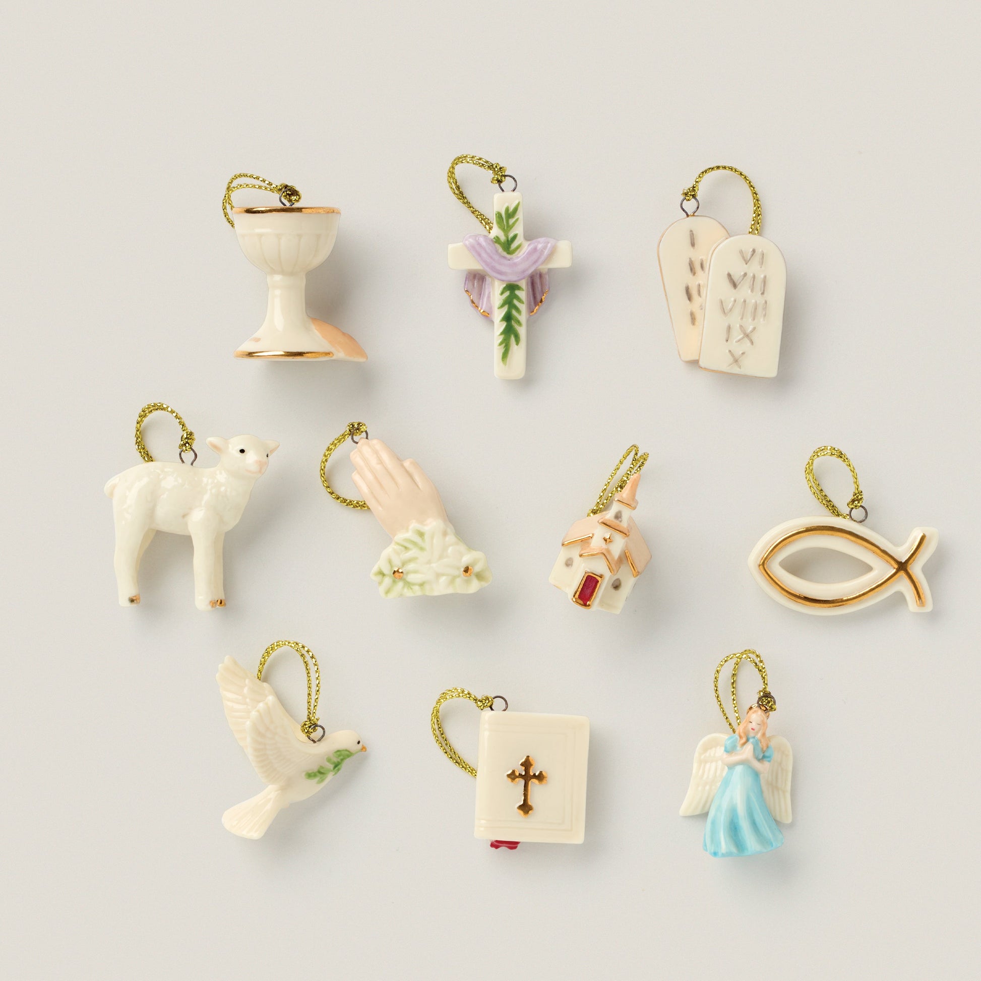Tree of Faith 10-Piece Mini Ornament Set