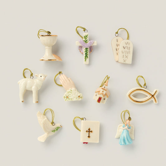 Tree of Faith 10-Piece Mini Ornament Set