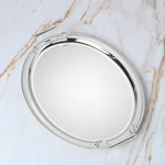 Gallery Oval Silverplate Tray with Handles