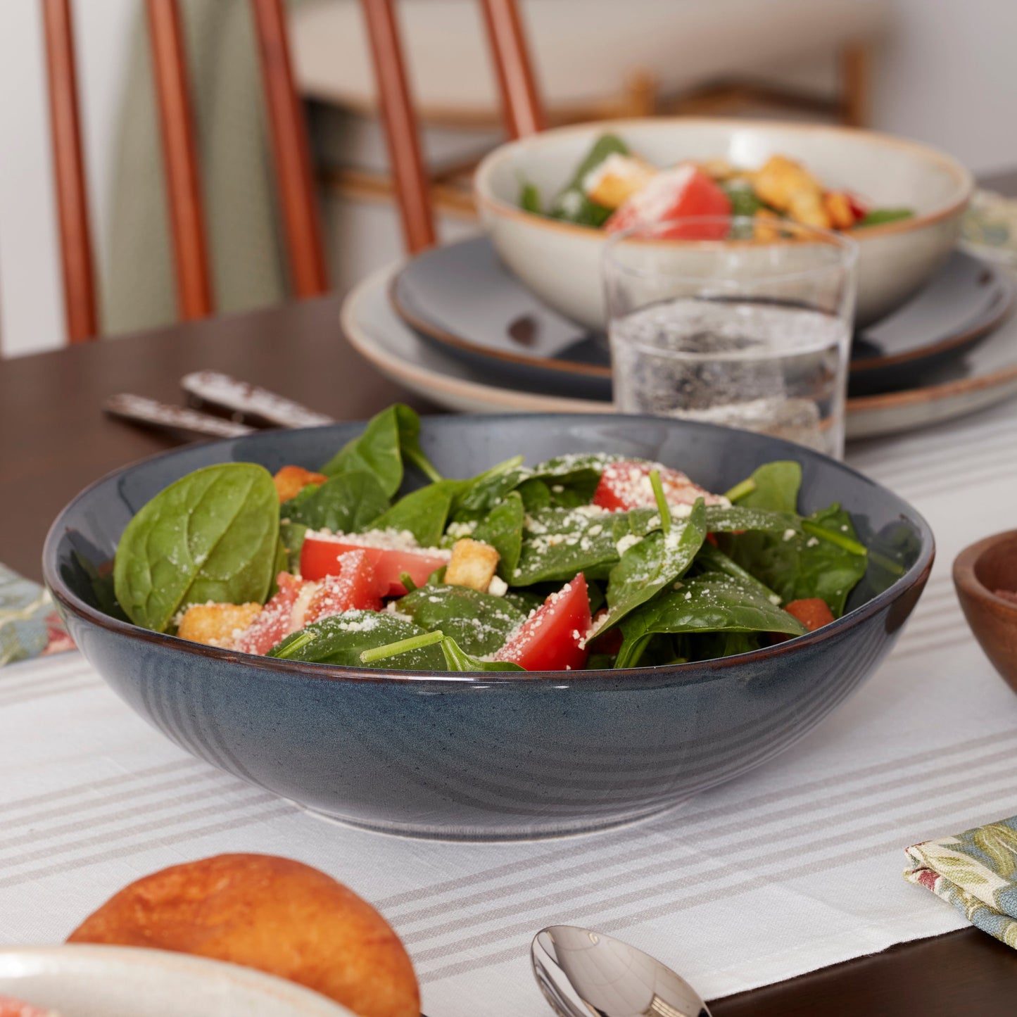 Organic Shades Gray Pasta Bowls, Set of 4