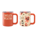 Harvest Insulated Mugs, Set of 2