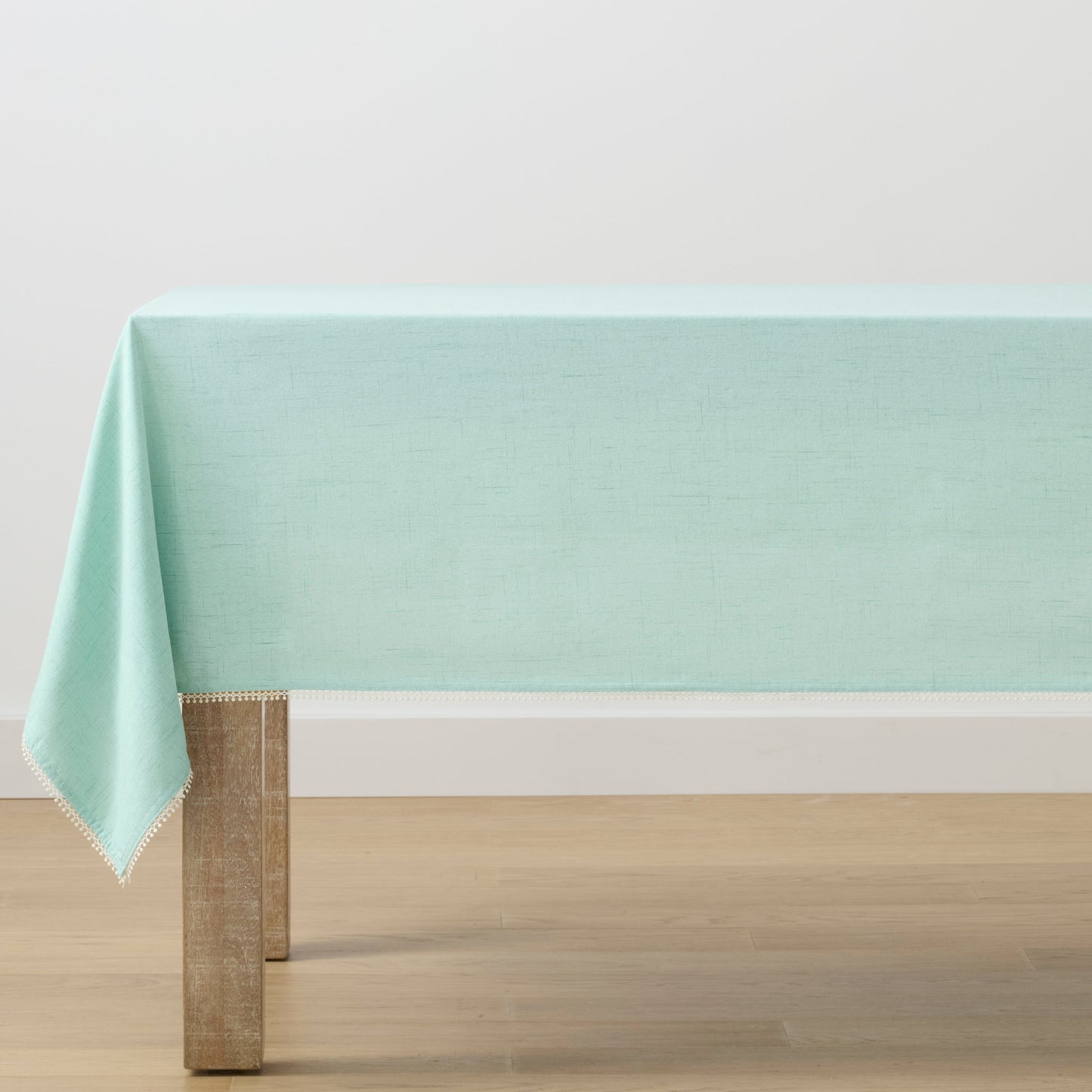 French Perle Solid Ice Blue 52x70 Tablecloth