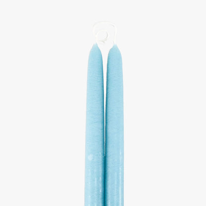 Dripless Robins Egg 12" Taper Candles, Set of 2