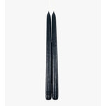 Dripless Black 12" Taper Candles, Set of 2