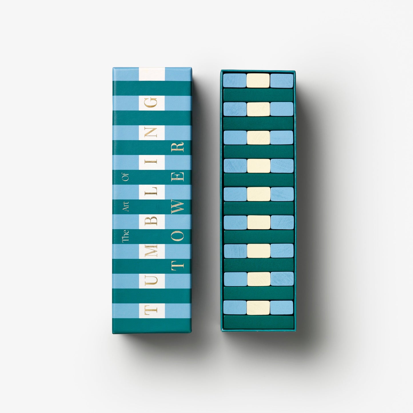 Blue Tumbling Tower Game