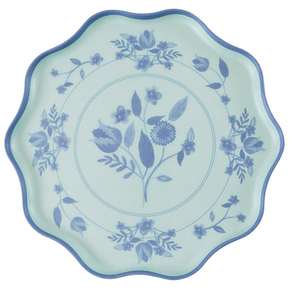 Vintage Botanical Reusable Large Plates, Set of 4