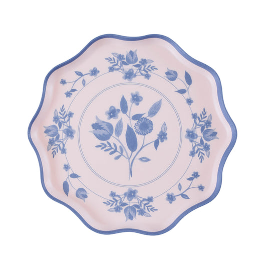 Vintage Botanical Reusable Small Plates, Set of 4