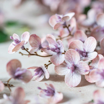 Artificial Blush Japanese Cherry Stem