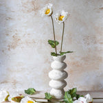 Artificial White Poppy Stem