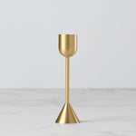 Light Gold Tall Taper Candle Holder